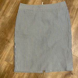 JCrew seersucker pencil skirt.